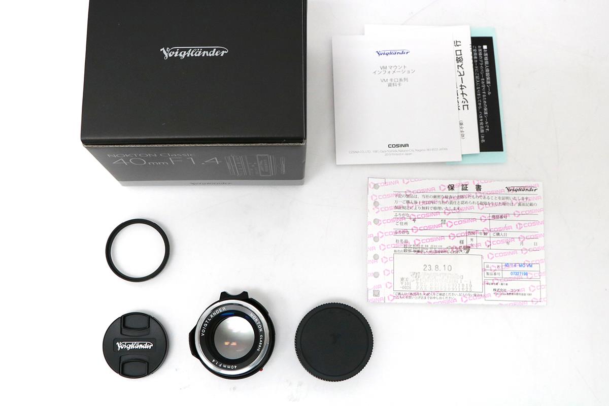 NOKTON classic 40mm F1.4 MC VM ライカMマウント用 CA01-M2548 NOKTON classic 40mm F1.4 MC VM ライカMマウント用 CA01-M2548