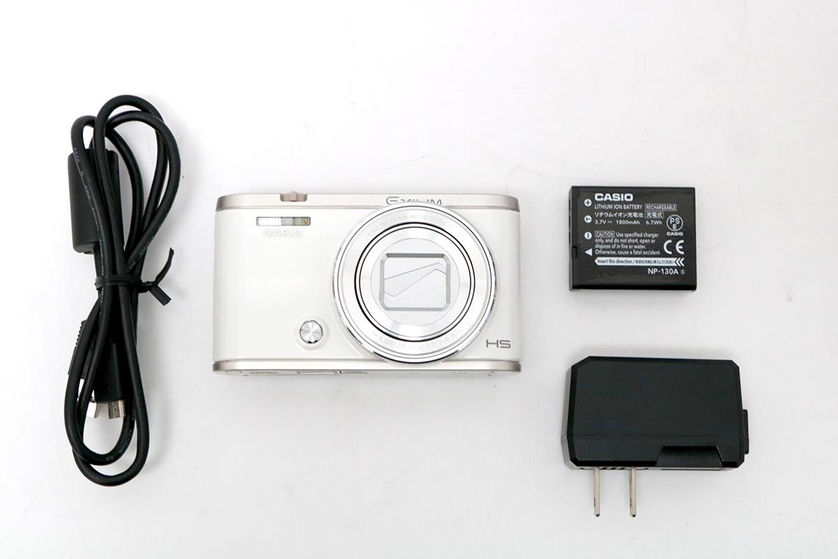 【a】CASIO EXILIM HS ホワイト デジタルカメラ CASIO EXILIM HS EX-ZR4000 ホワイト