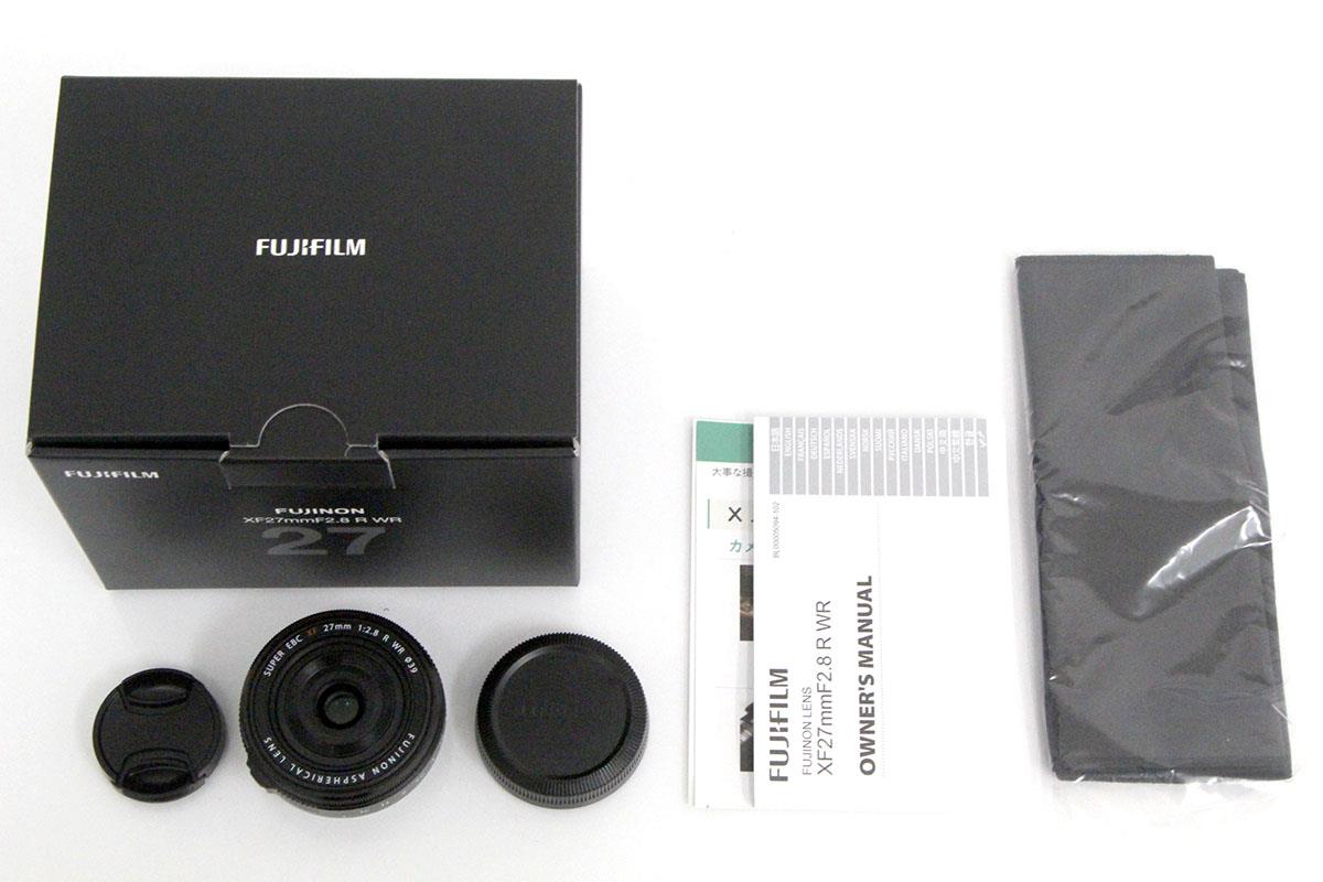 FUJIFILM XF27mm f2.8 R WR 箱、説明書、レンズフード付