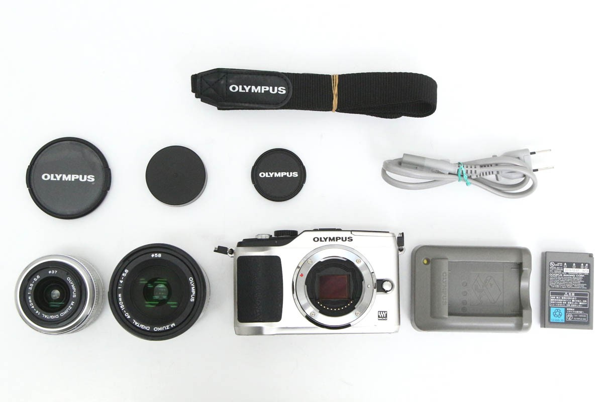 OLYMPUS PEN Lite E-PL2 ダブルズームキット [シャンパン