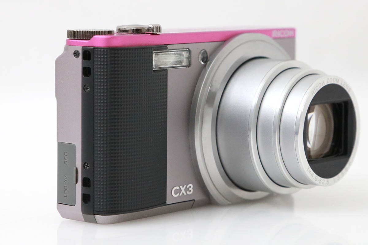 RICOH CX3 デジタルカメラ ピンク Ricoh CX3 10.0 MP 10.7x Zoom Compact Digital Camera two-tone