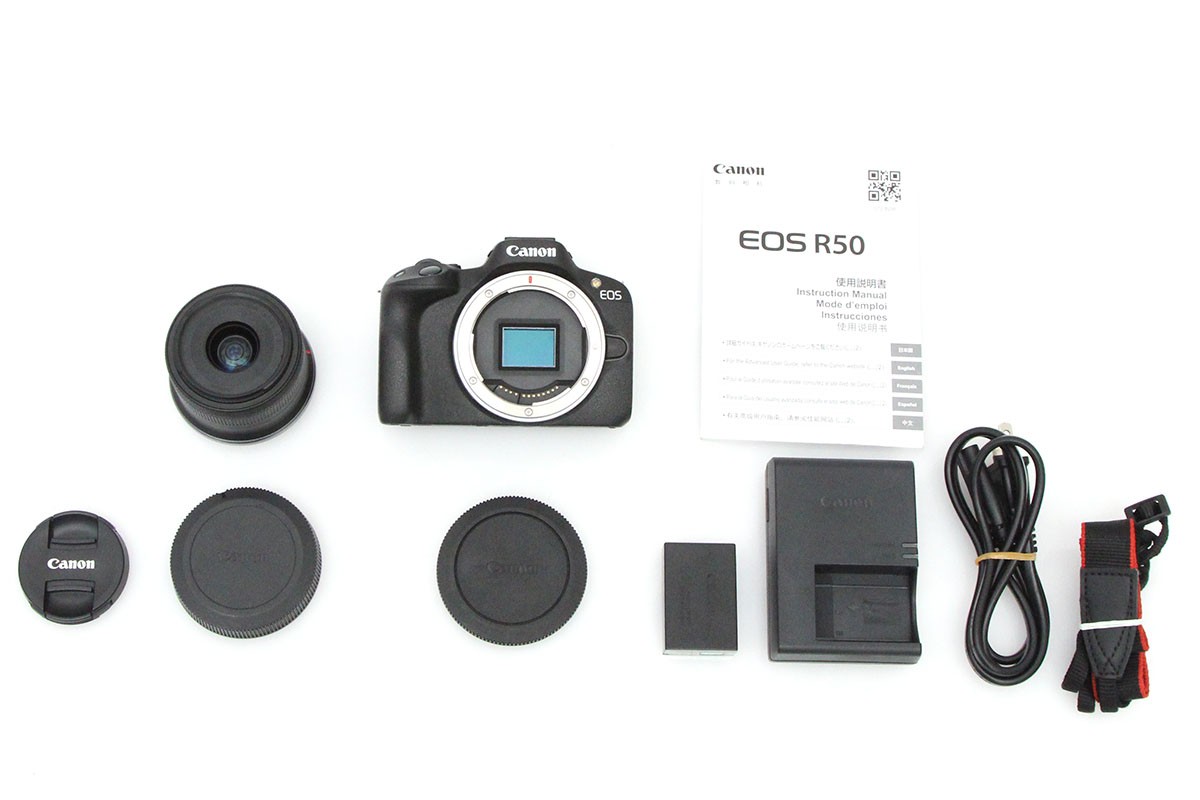 EOS R50 RF-S18-45 IS STM レンズキット [ブラック]（センサー