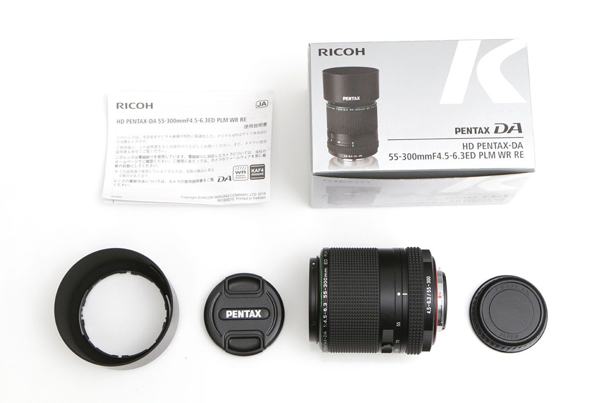 HD PENTAX-DA 55-300mmF4.5-6.3ED PLM WR RE CA01-B2768-2O4
