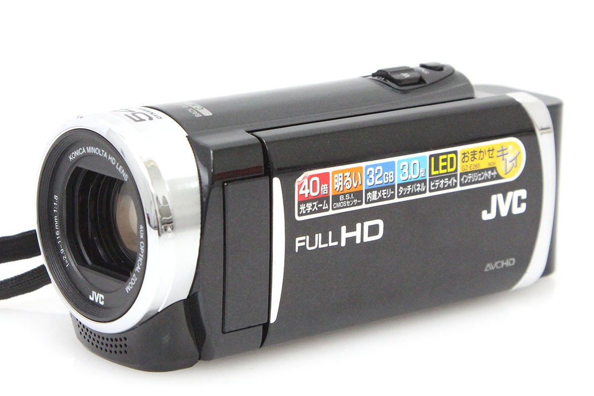 美品　JVC Everio GZ-E265 ブラック ほぼ新品✨付属品多数 Everio GZ-E265-B [クリアブラック] CA01-P574-2P1A | JVC