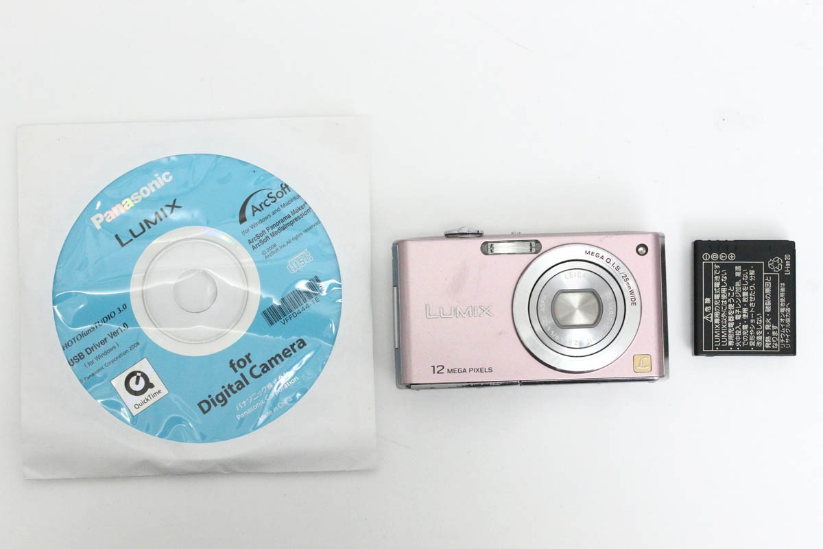 カメラ 【動作品】Panasonic パナソニック LUMIX DMC-FX40 ピンク