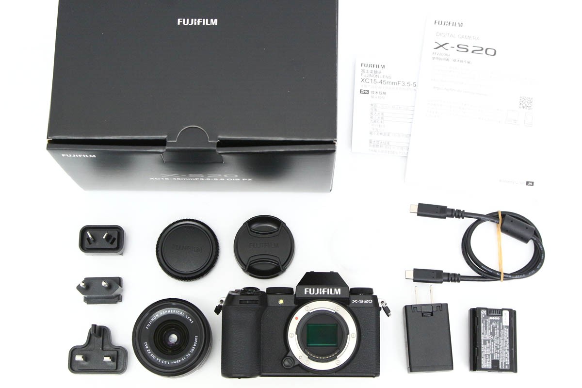 FUJIFILM X-S20 XC15-45mmレンズキット 日英2言語設定モデル CA01-R6525-3X5