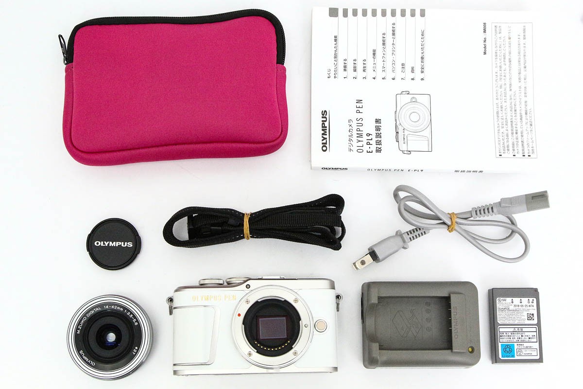 OLYMPUS PEN E-PL9 14-42mm EZ�����Y�L�b�g [�z���C�g]�i�Z���T�[���|�ς݁j CA01-R6539-3Y2B