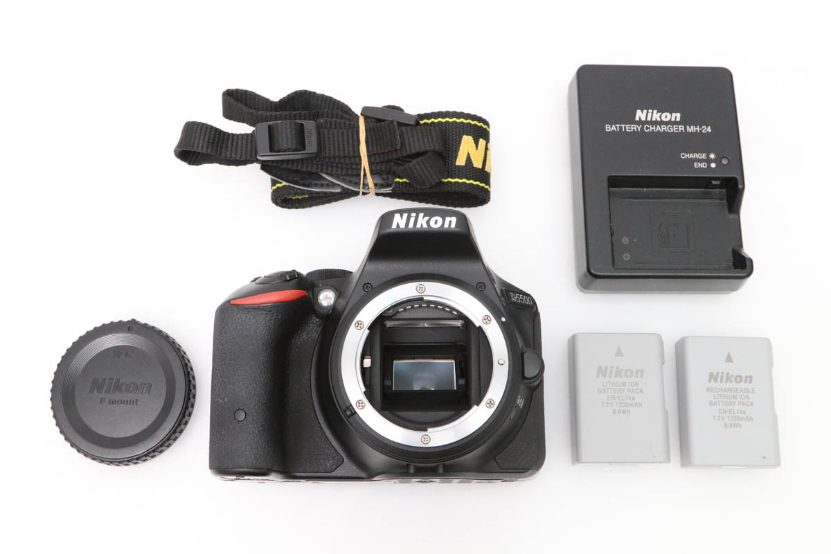 D5500 ボディ(純正予備バッテリー付き・センサー清掃済み) CA01-D268-2Q2A